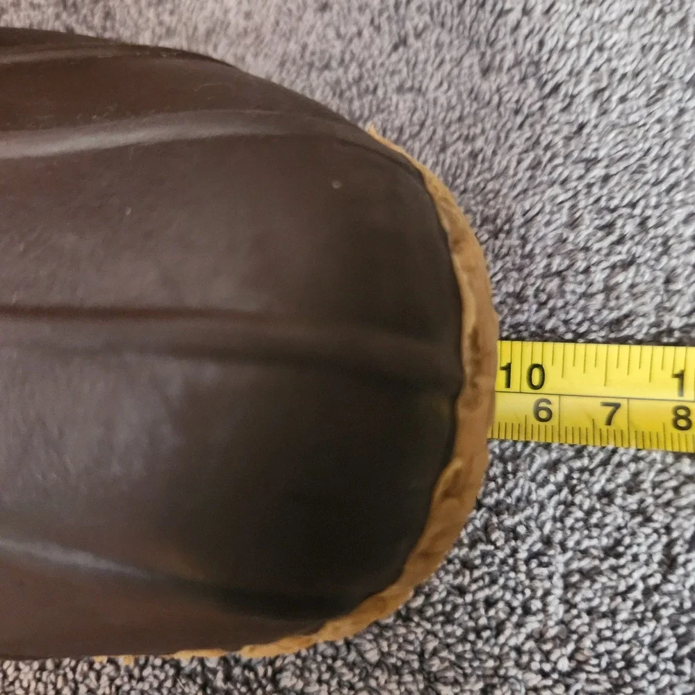 L.L.Bean Padded Collar Boots Women 7M Brown Duck Waterproof Leather Excellent